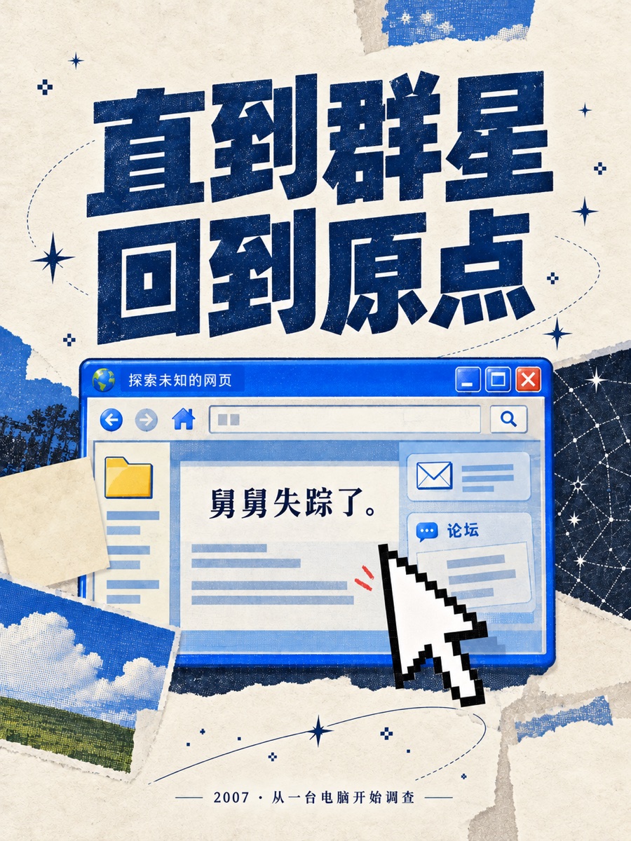 复古杂志拼贴风格的竖版封面